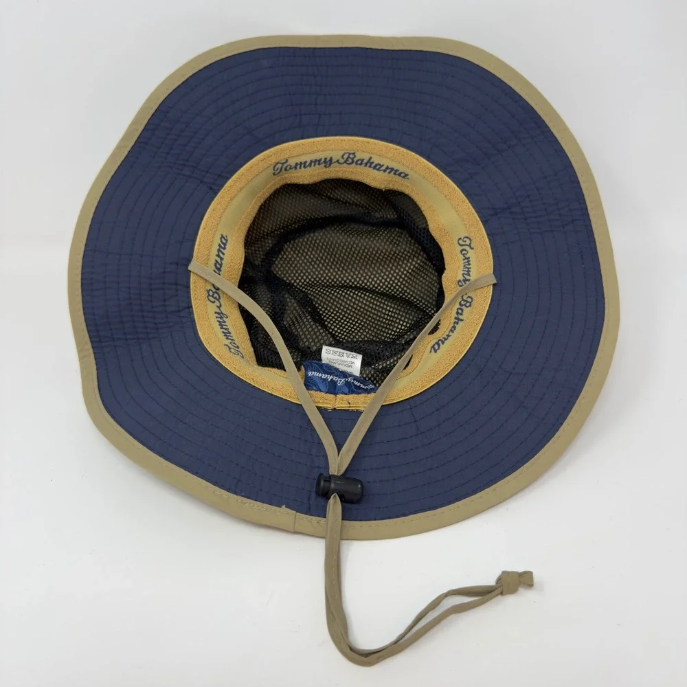 Tommy Bahama Mens Khaki Nylon Boonie Sun Hat Wide Brim Fishing M/L MSAMC1K-KHAKI - Picture 6 of 9